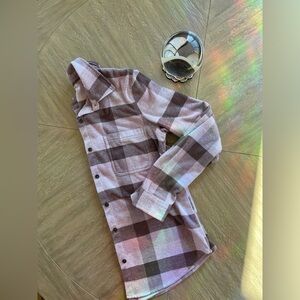 Pink and Tan Flannel